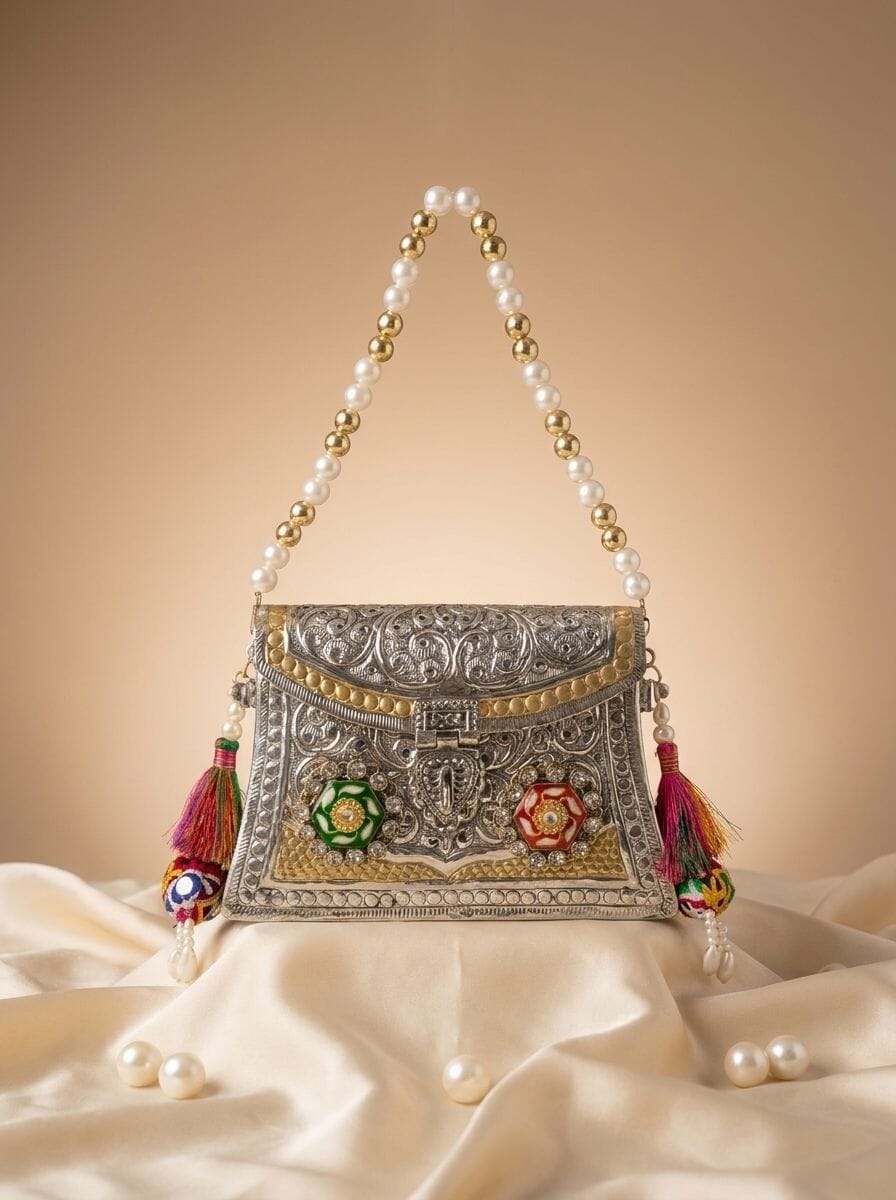 Regal Heirloom Metal Clutch by Clutch It