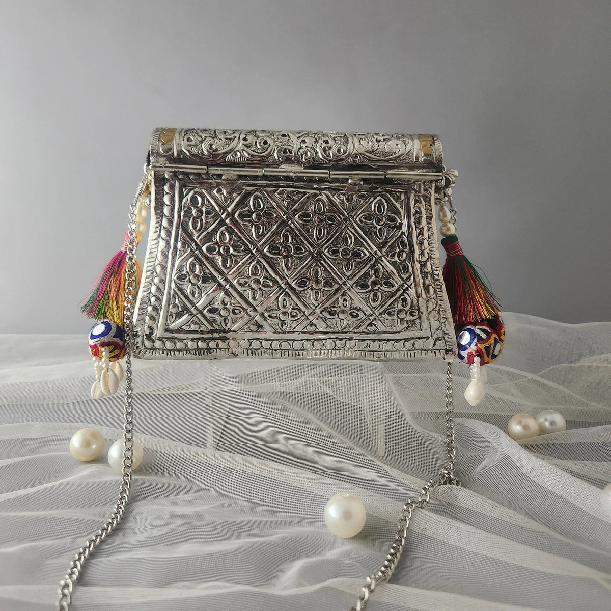 Regal Heirloom Metal Clutch by Clutch It
