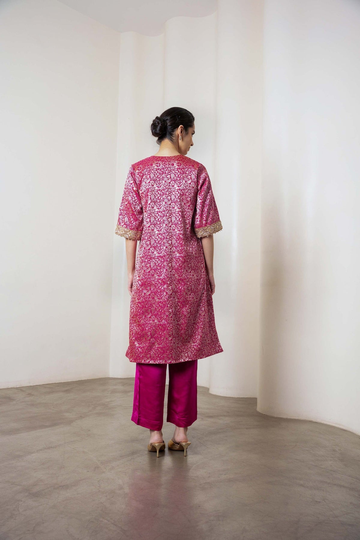 Rysa Kurta Set Magenta by Shriya Singhi