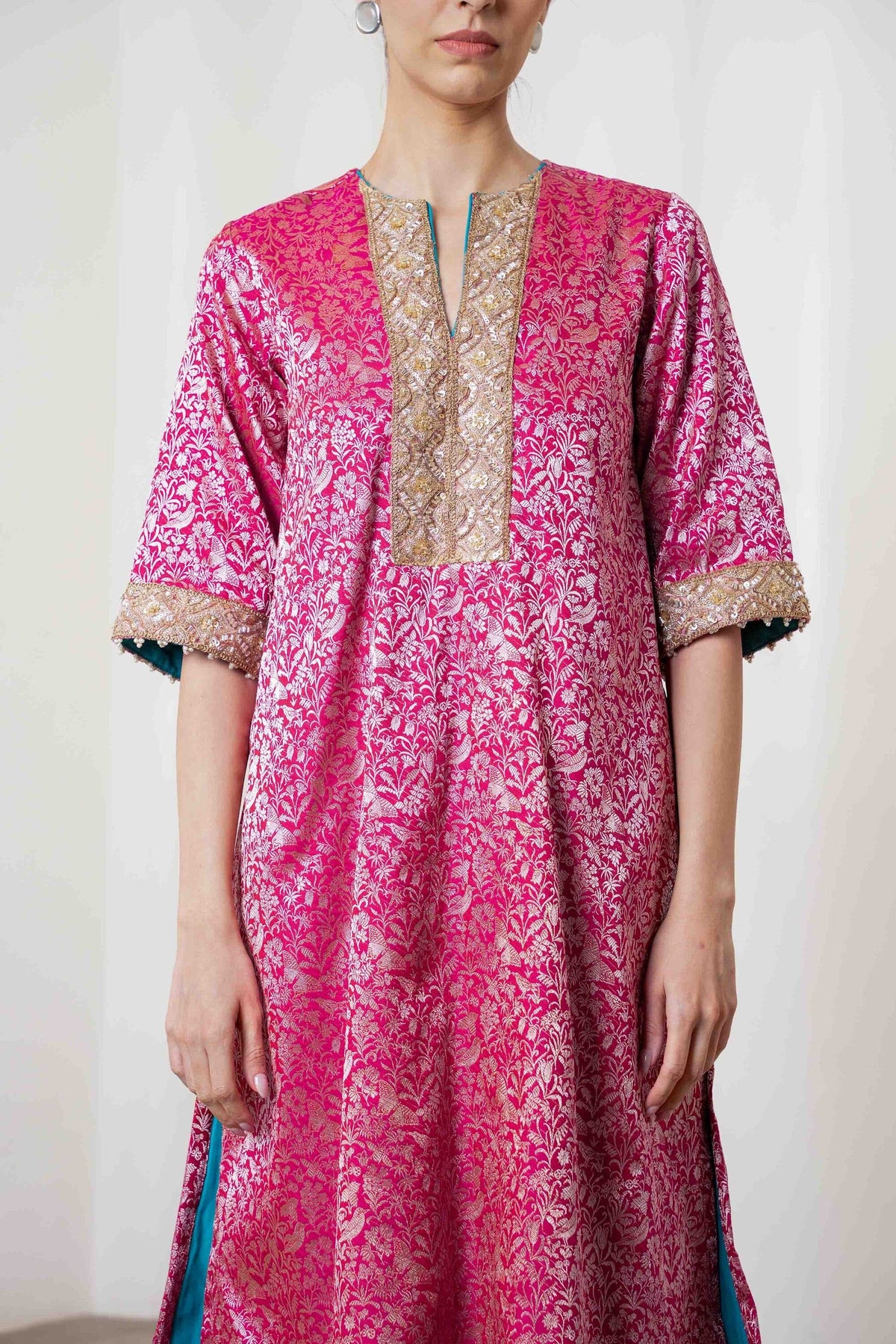 Rysa Kurta Set Magenta by Shriya Singhi