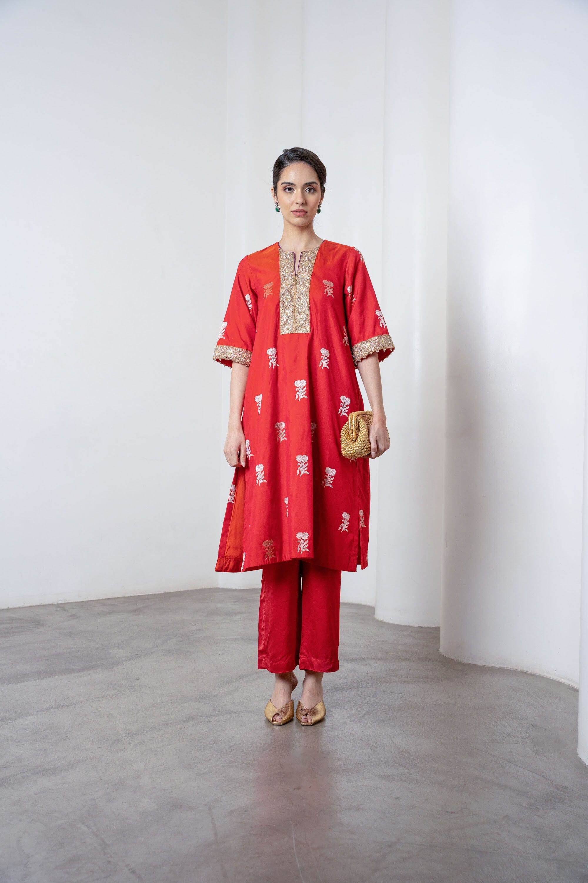 Rysa Kurta Set Rust by Shriya Singhi
