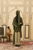 Sabz Chanderi Kurta Set by ITRH