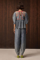 Safda Embroidered Co-ordinated Denim Set — photo 5