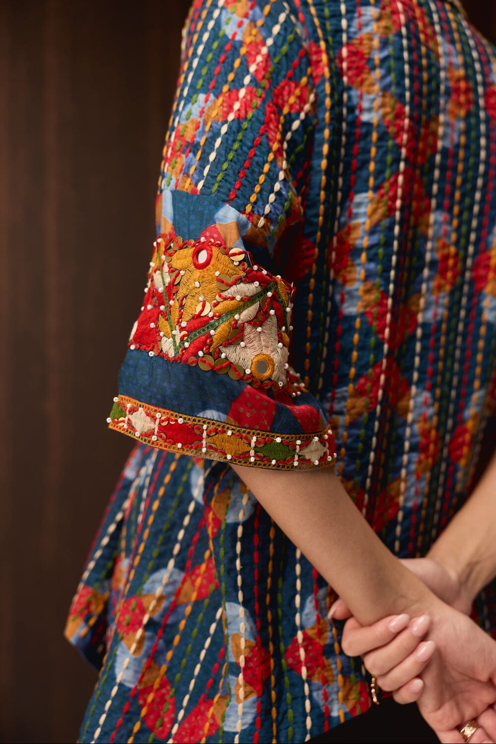 Shaila Embroidered Kantha Jacket — photo 4