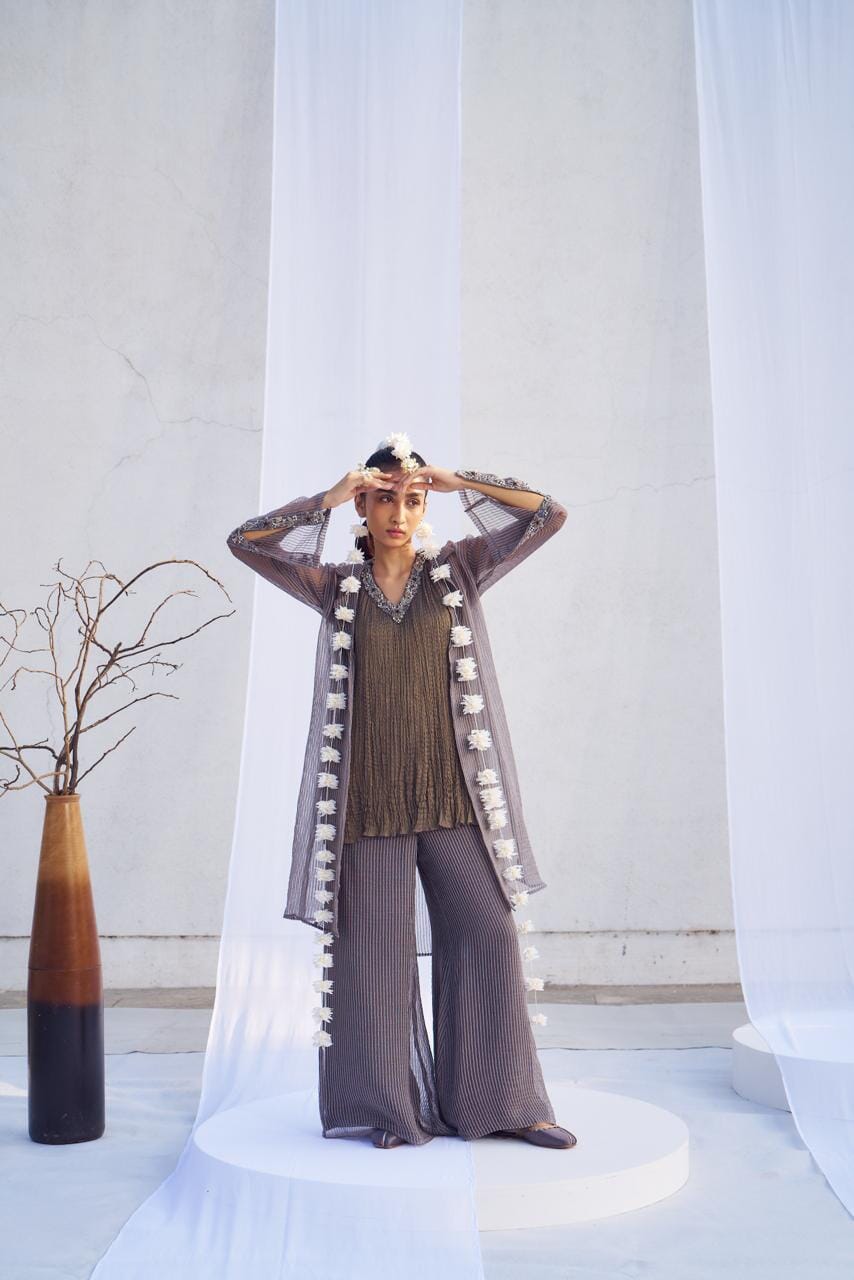 Shanta- Jacket with tunic set