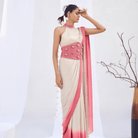 Shiva- Draped saree with corset belt — view 2