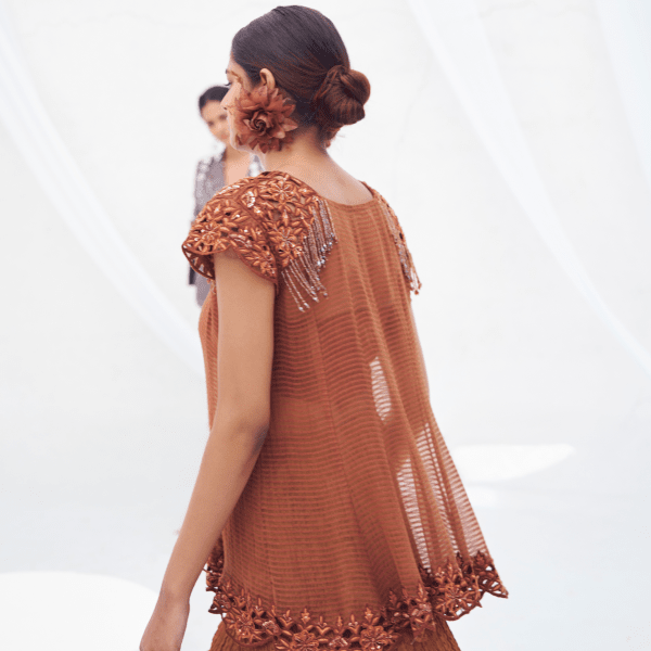Shubhra- Umbrella skirt set — view 3