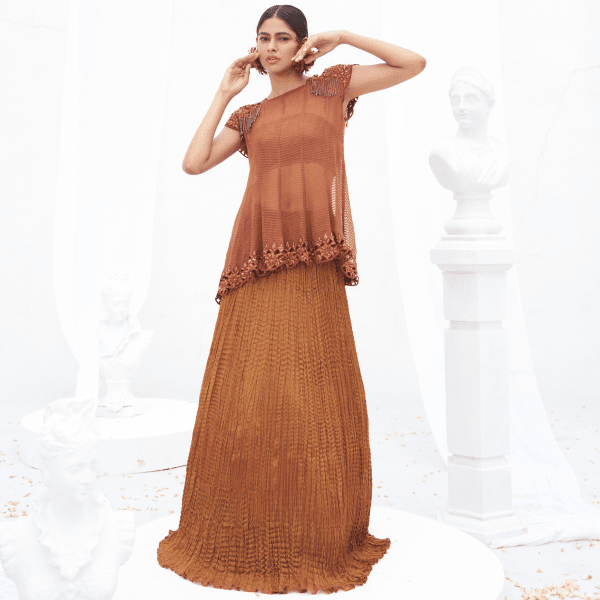 Shubhra- Umbrella skirt set — view 4