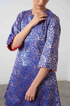 Sonal Kurta Set In Blue by Shriya Singhi