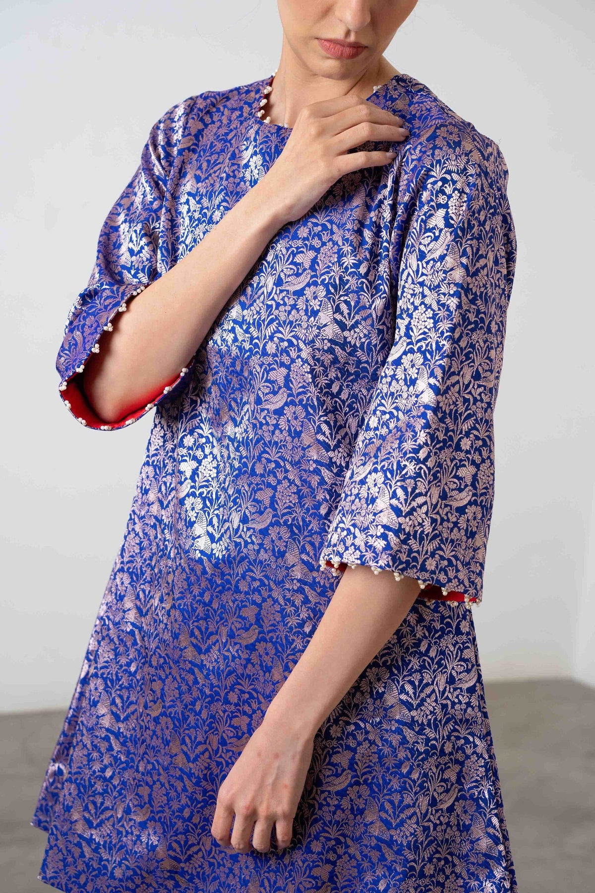 Sonal Kurta Set In Blue by Shriya Singhi