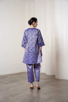 Sonal Kurta Set In Blue by Shriya Singhi