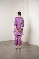 Sonal Kurta Set In Purple by Shriya Singhi