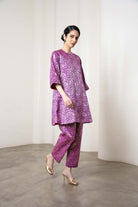 Sonal Kurta Set In Purple by Shriya Singhi