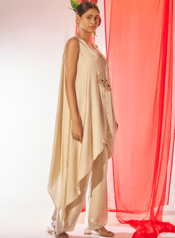 Sundari- Draped tunic and pants — view 3