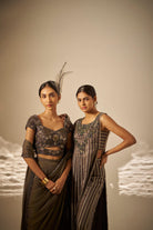 Tejasvini- Striped Embroidered Kurta Set — view 4