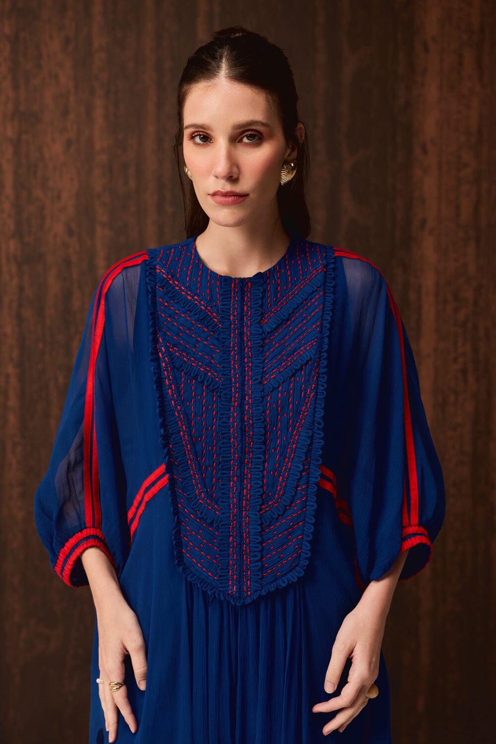 Virika Embroidered Kaftan with Pants — photo 2