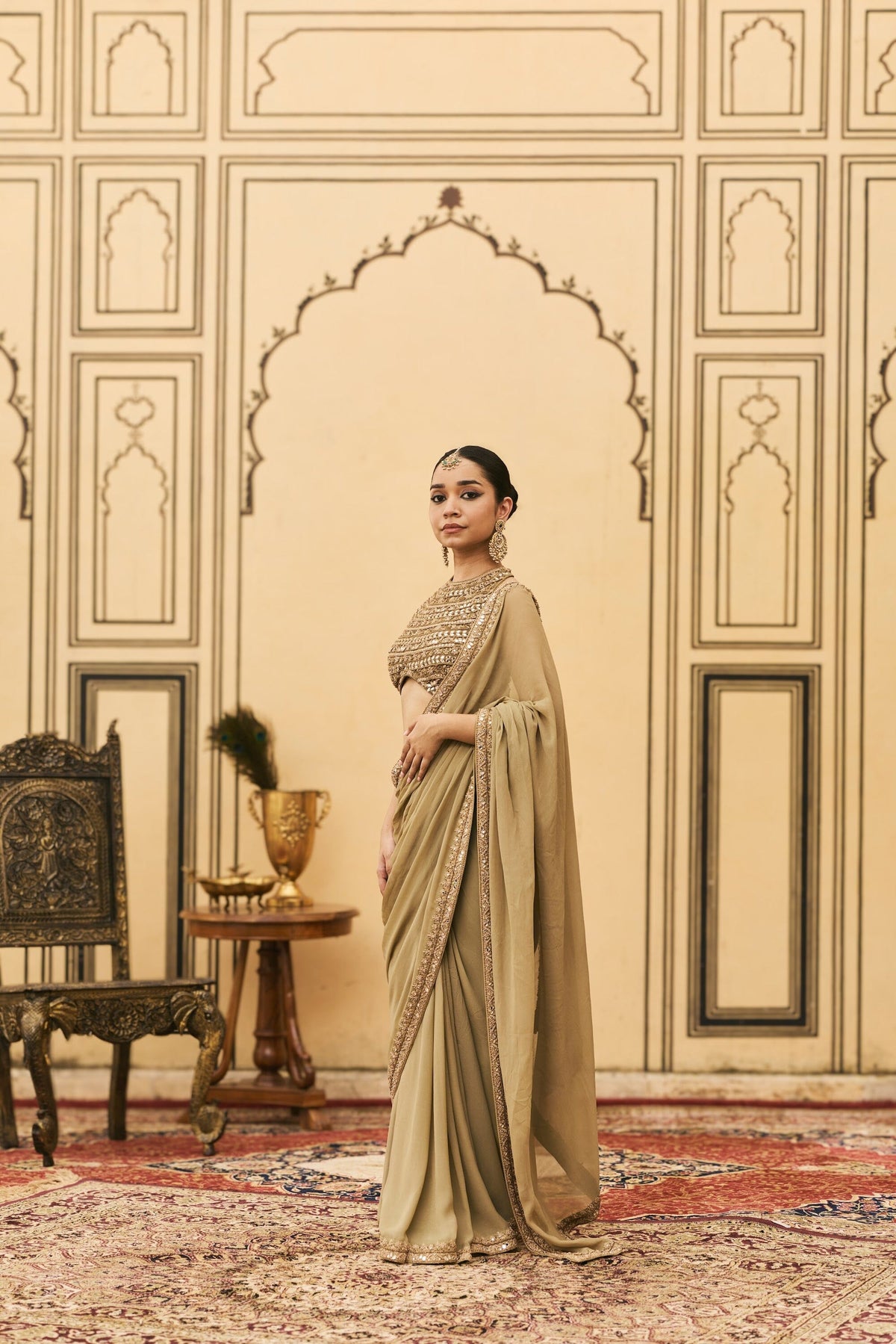 Zaitooni Georgette Saree Set by ITRH