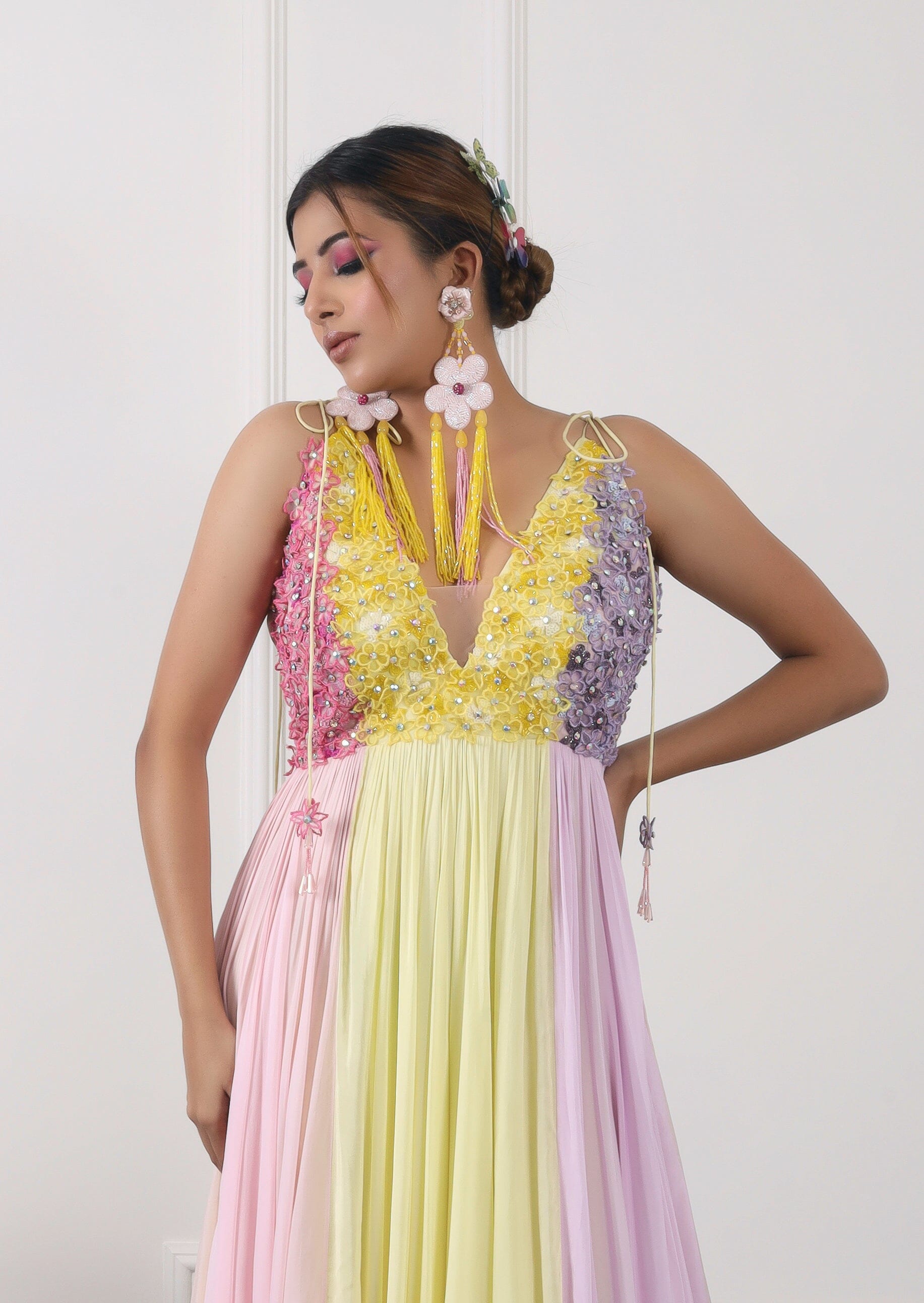 A 50's Inspired Tea-Length Dress for a Pastel Colour London Pub Wedding |  Love My Dress®, UK Wedding Blog, Podcast, Directory & Shop